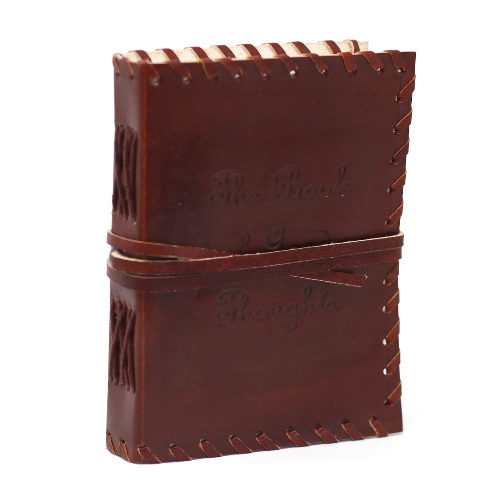 Kožený Zápisník (15x10cm) - The Book of Good Thoughts (Kniha Dobrých Nápadů)