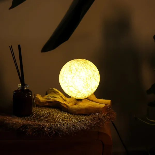 DriftGlow Lampa - Bavlna - Krémový Odstín