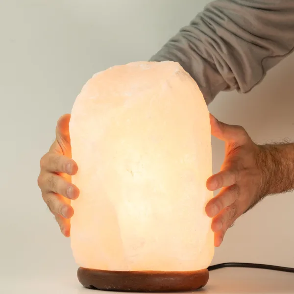 Lampa z Bílé Himalájské Soli & Podstavec cca 8-10kg