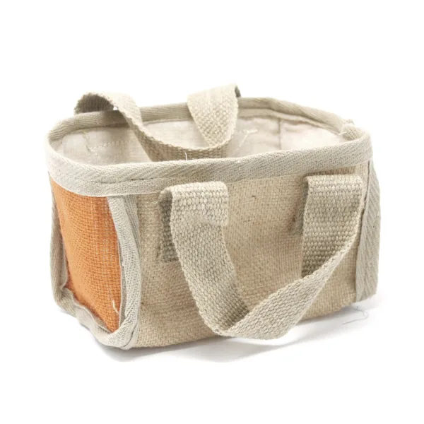 Mini Nákupní Košík - 16x10x12cm - Oranžový