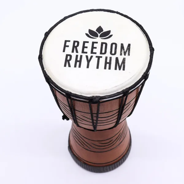 Malý Profesionální Djembe Buben - Freedom Rhythm (vysoký) - 30cm (15cm průměr)