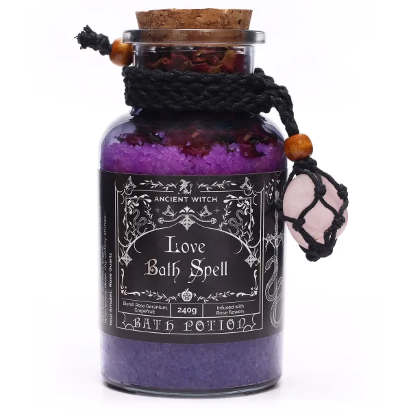 Ancient Witch Kouzelný Koupelový Lektvar & Amulet z Růženínu - Láska