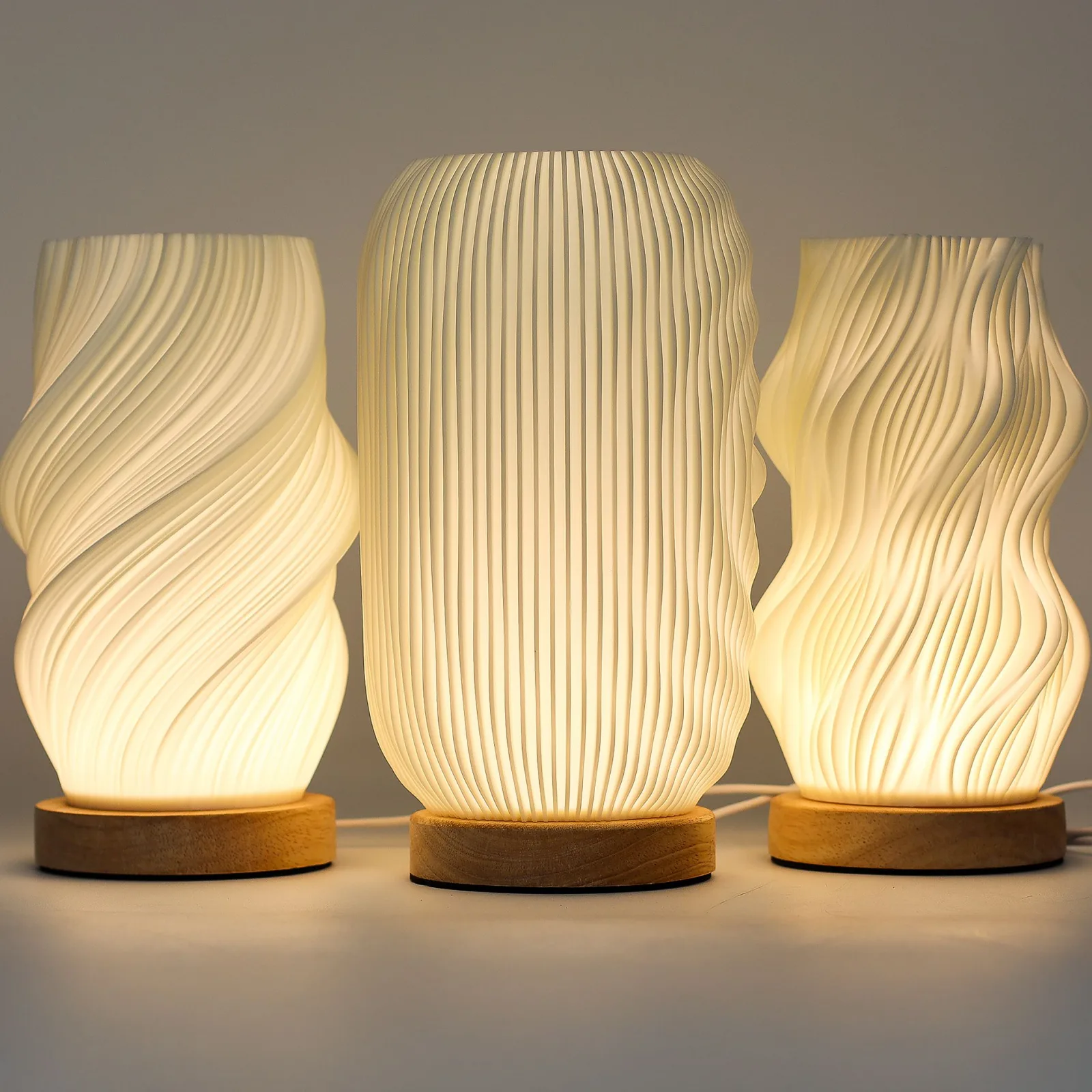 New Wave Lampa - USB-C - 3 nastavení - Zkroucený Mrak