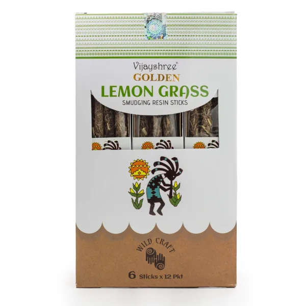 30g Golden LemonGrass Pryskyřičné Vonné Tyčinky (6s)