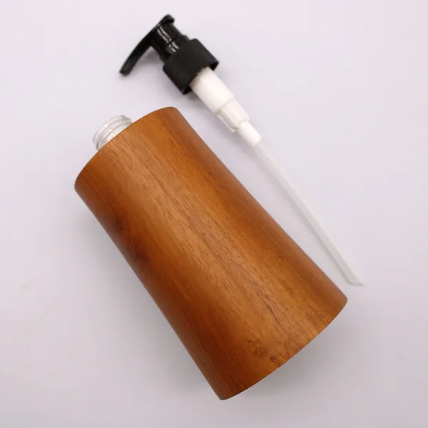 Přírodní Dávkovač na Mýdlo z Teakového Dřeva - Kužel