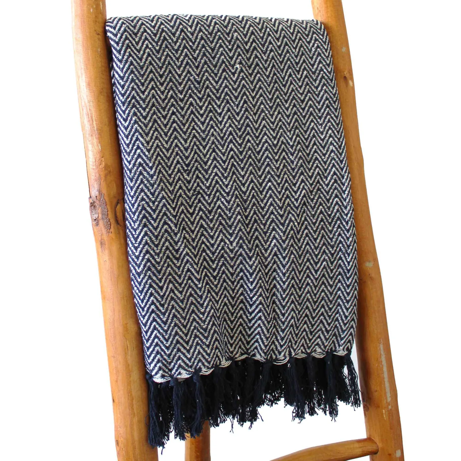 Boho Komfort Přehoz 125x150cm - Námořnický ZigZag