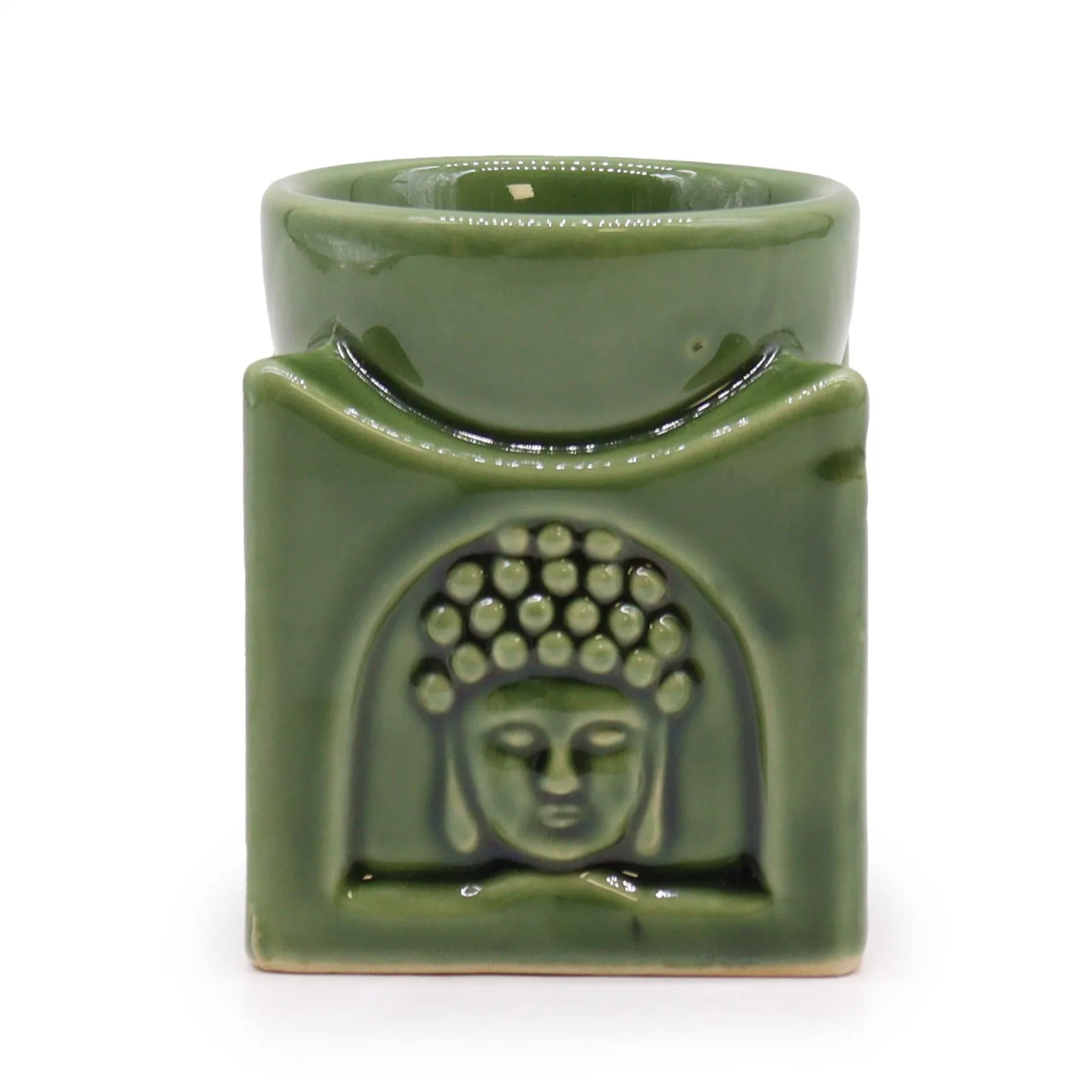 Čtvercová Aroma Lampa Buddha - Tmavý Nefrit