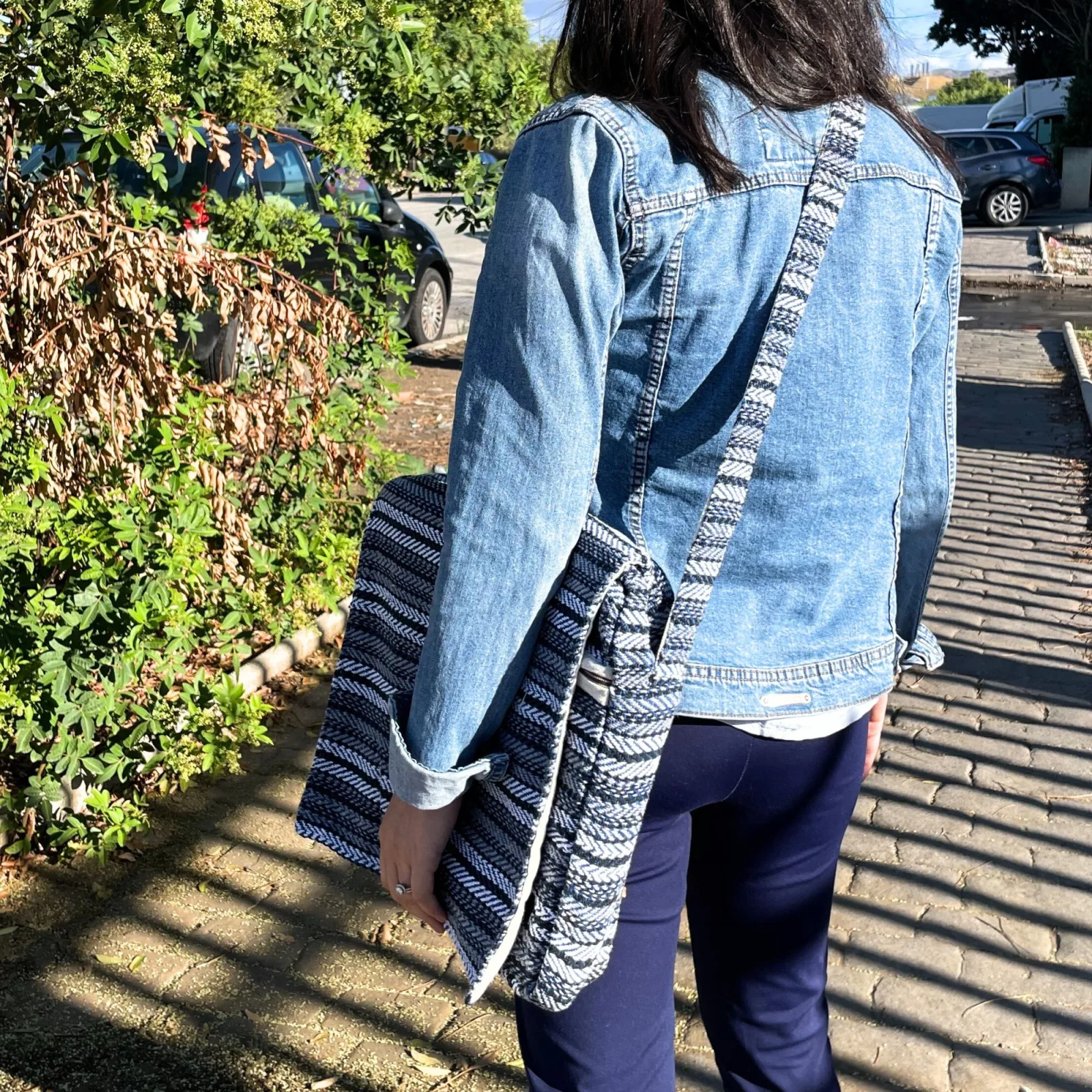 Měkká Taška na Notebook Banjar - Modré Pásy