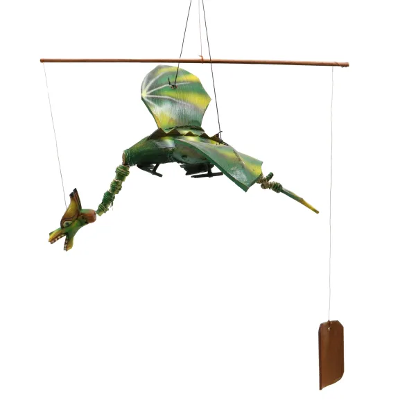 Závěsný Létající Drak - Zelený - 37 cm