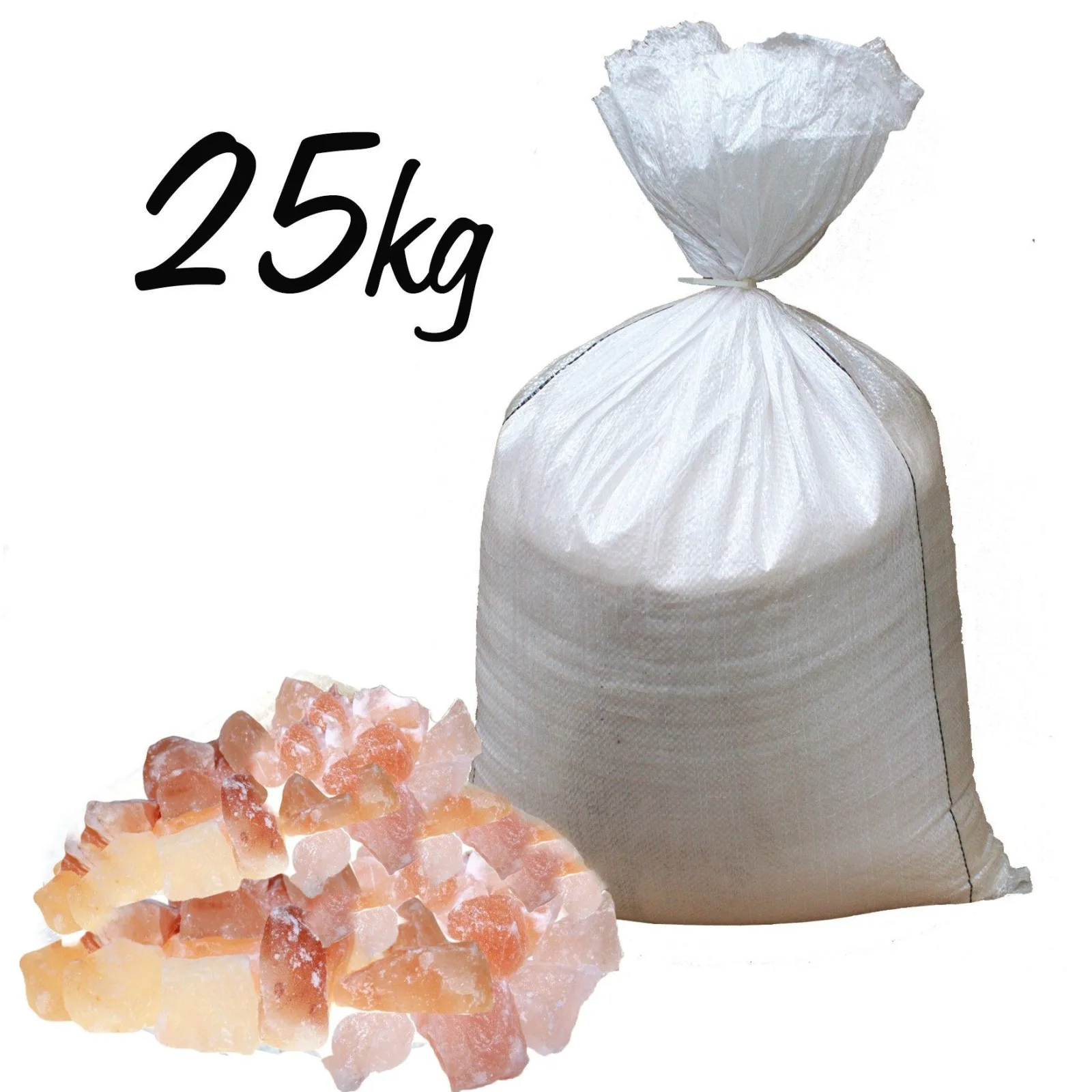 Růžová Himalájská Sůl - Velké Kusy Krystalů - 25kg