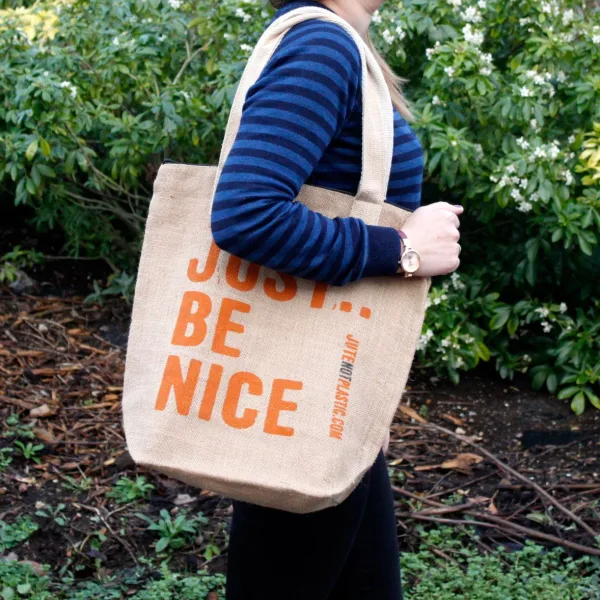 EKO Jutové Tašky - Just Be Nice - 4 různé vzory