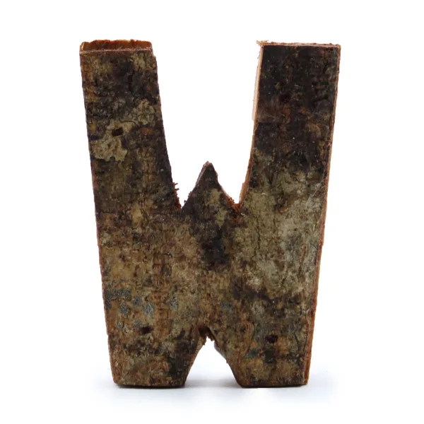 Písmeno - Rustikální Kůra - W  - 7cm
