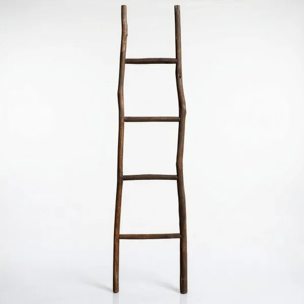 Velký Žebřík ze Dřeva Kemu- 1.5m - Čokoládový - Japonský Styl