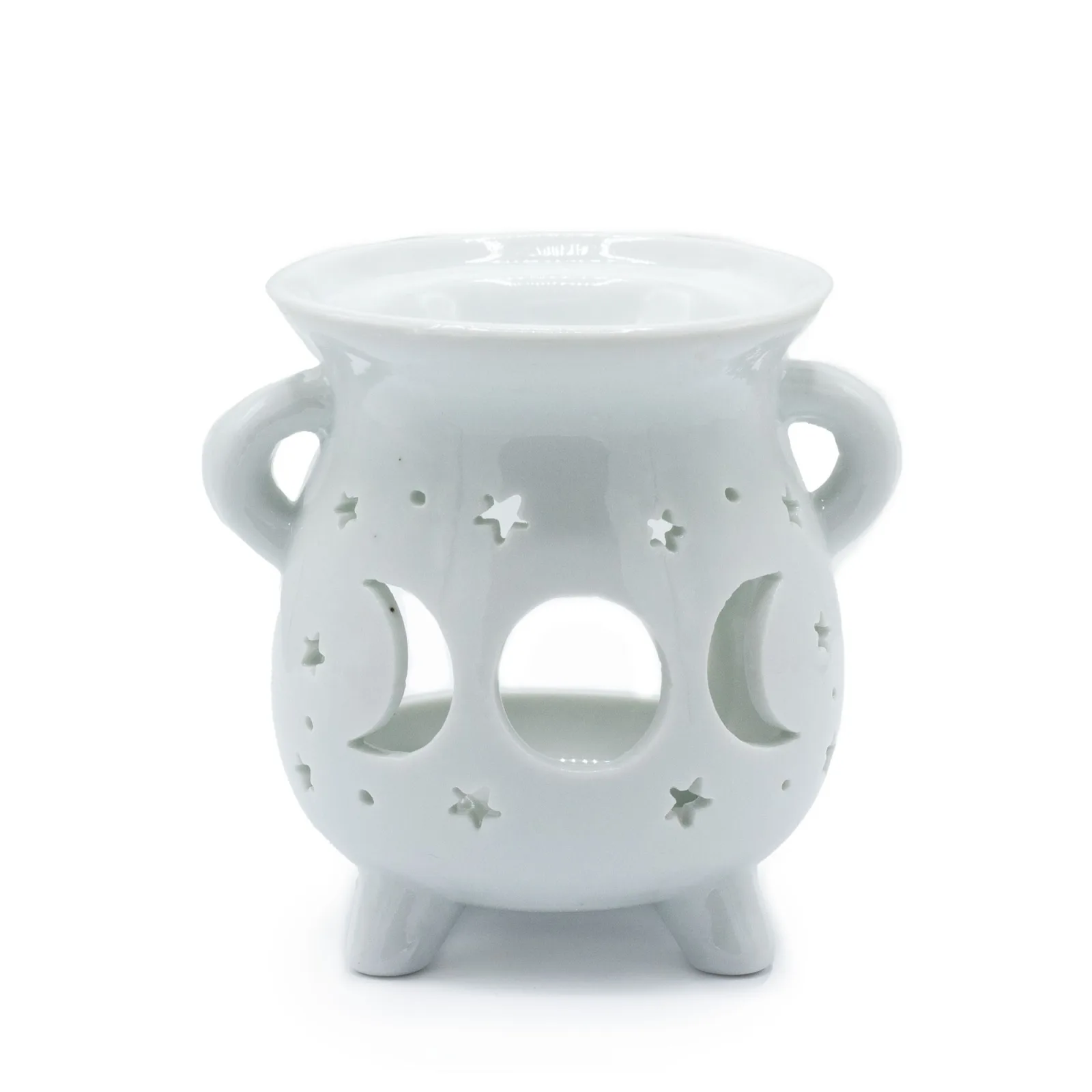 Kotlíková Aroma Lampa - Měsíční Fázy - Bílá