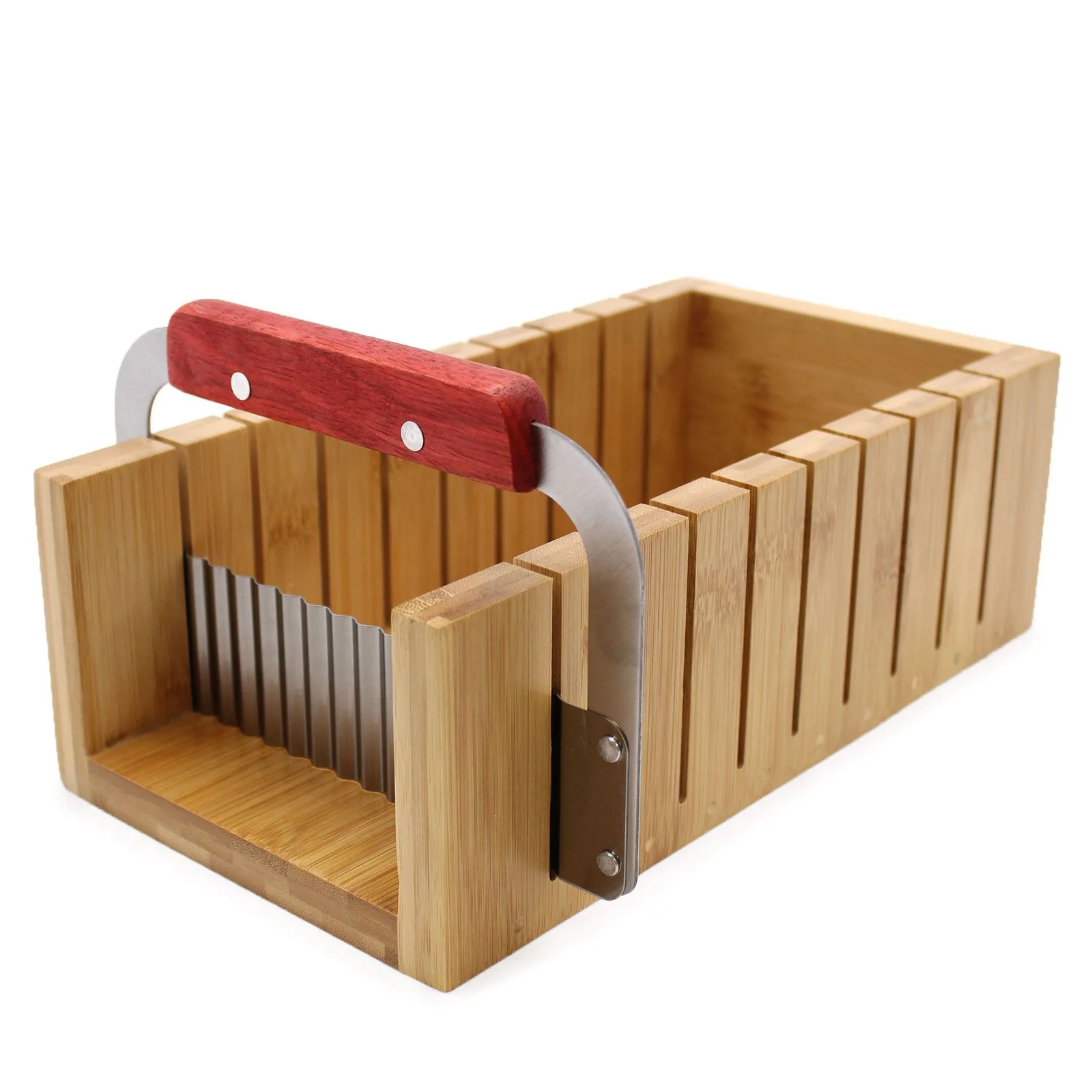 Dřevěný Krájecí Set - Rovný a Vlnkový Kráječ
