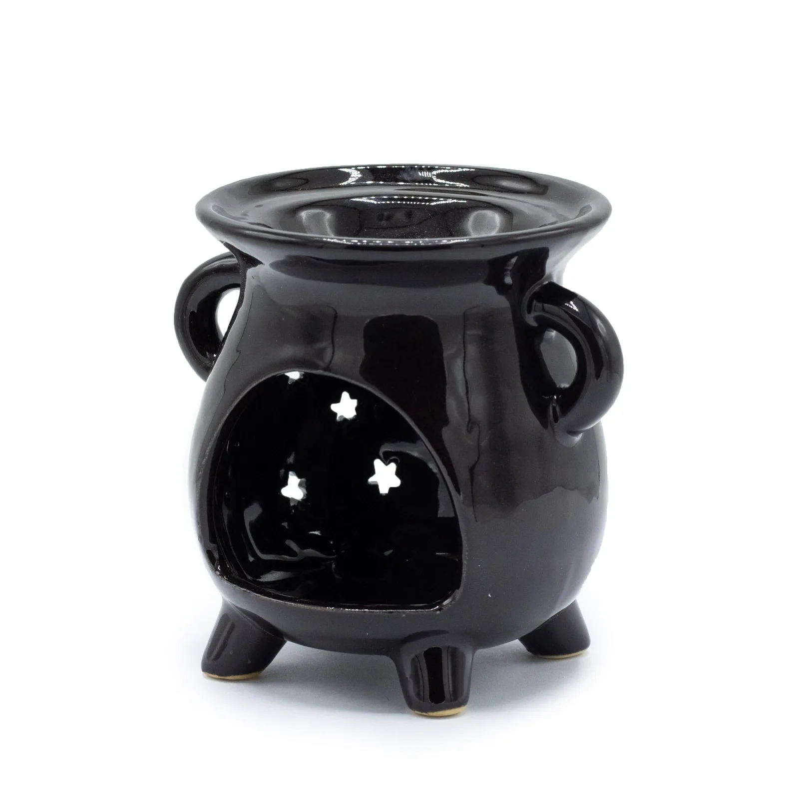 Kotlíková Aroma Lampa - Měsíc & Hvězdy - Černá