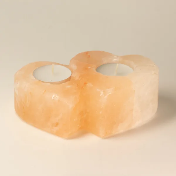 Solný Svícen - Dvojité Srdce - 1Kg