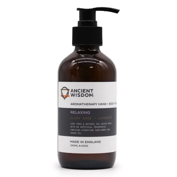 Aromaterapeutický Sprchový Gel na Ruce a Tělo - Šalvěj & Levandule 250ml