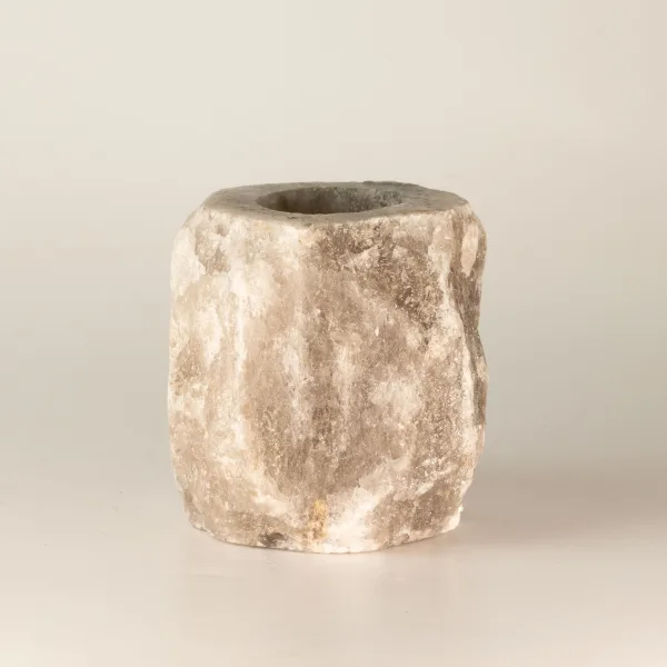 Svícen z Himalájské Soli - Šedý 600-800g