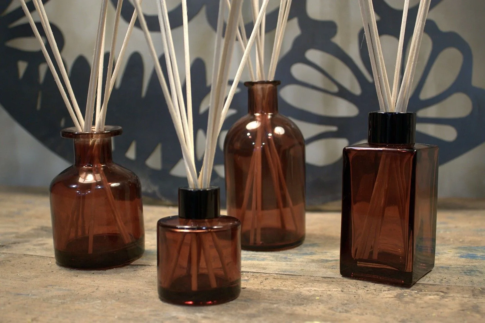 50 ml Oválná Difuzní Láhev - Jantarová