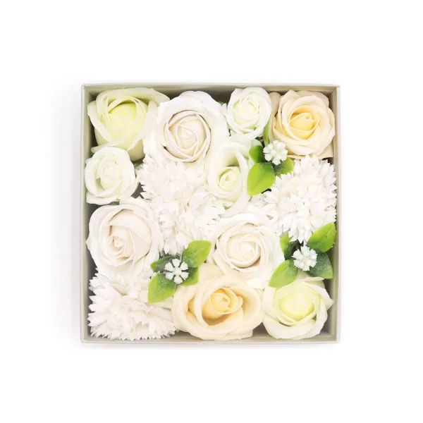 Čtvercový Box - Svatba - Bílý a Ivory