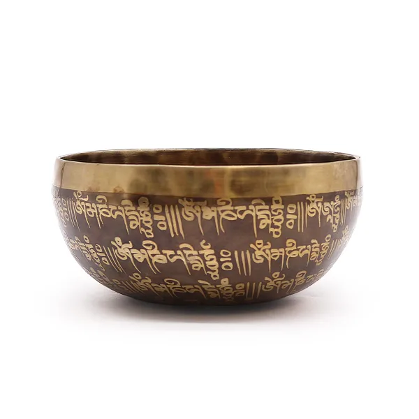 Tibetská Léčivá Gravírovaná Miska - 16cm - Mantra