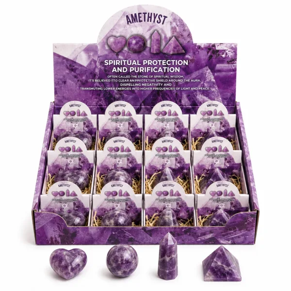 Ready to Retail Assorted Gemstone Shapes - Amethyst