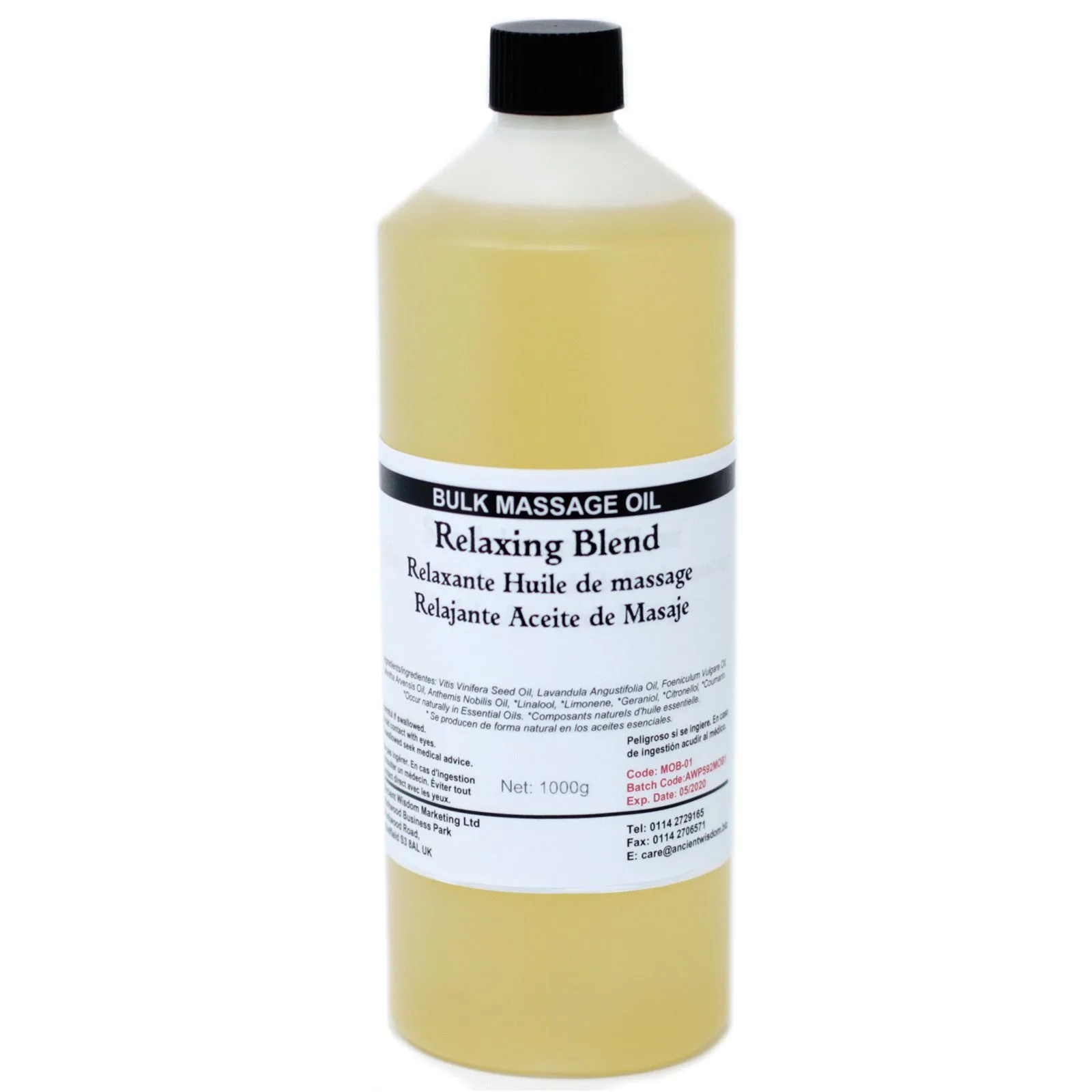 Koupelový a Masážní Olej - Relaxační Směs - 1 Kg 
