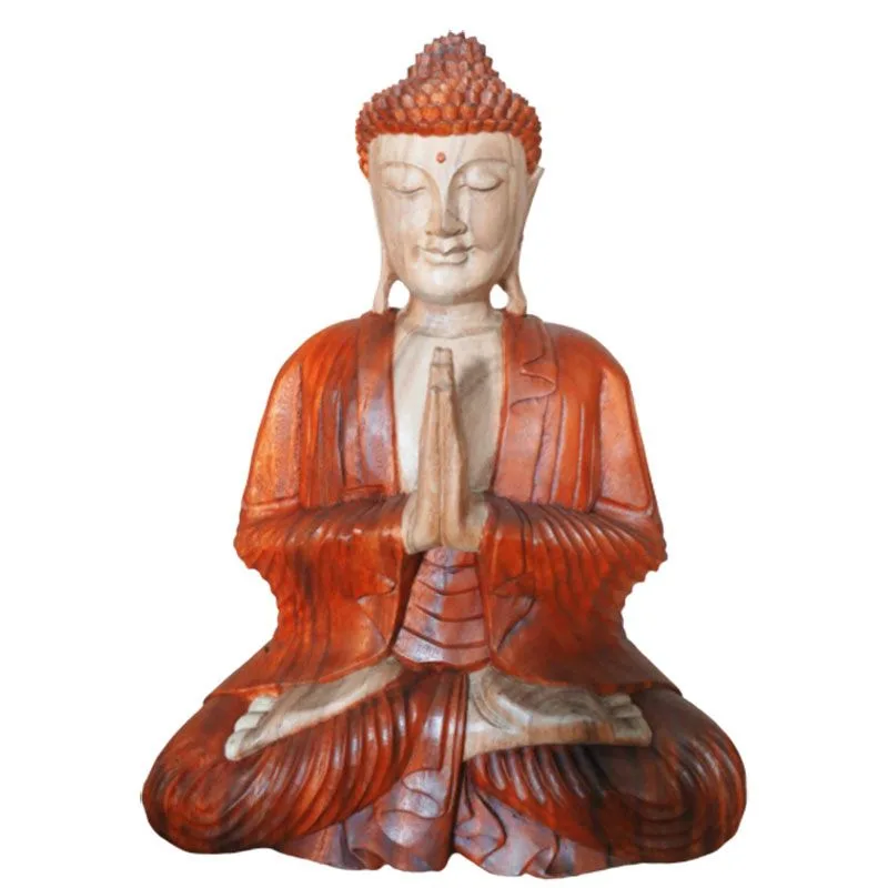 Ručně Vyřezávaná Socha Buddhy - Vítejte - 30cm