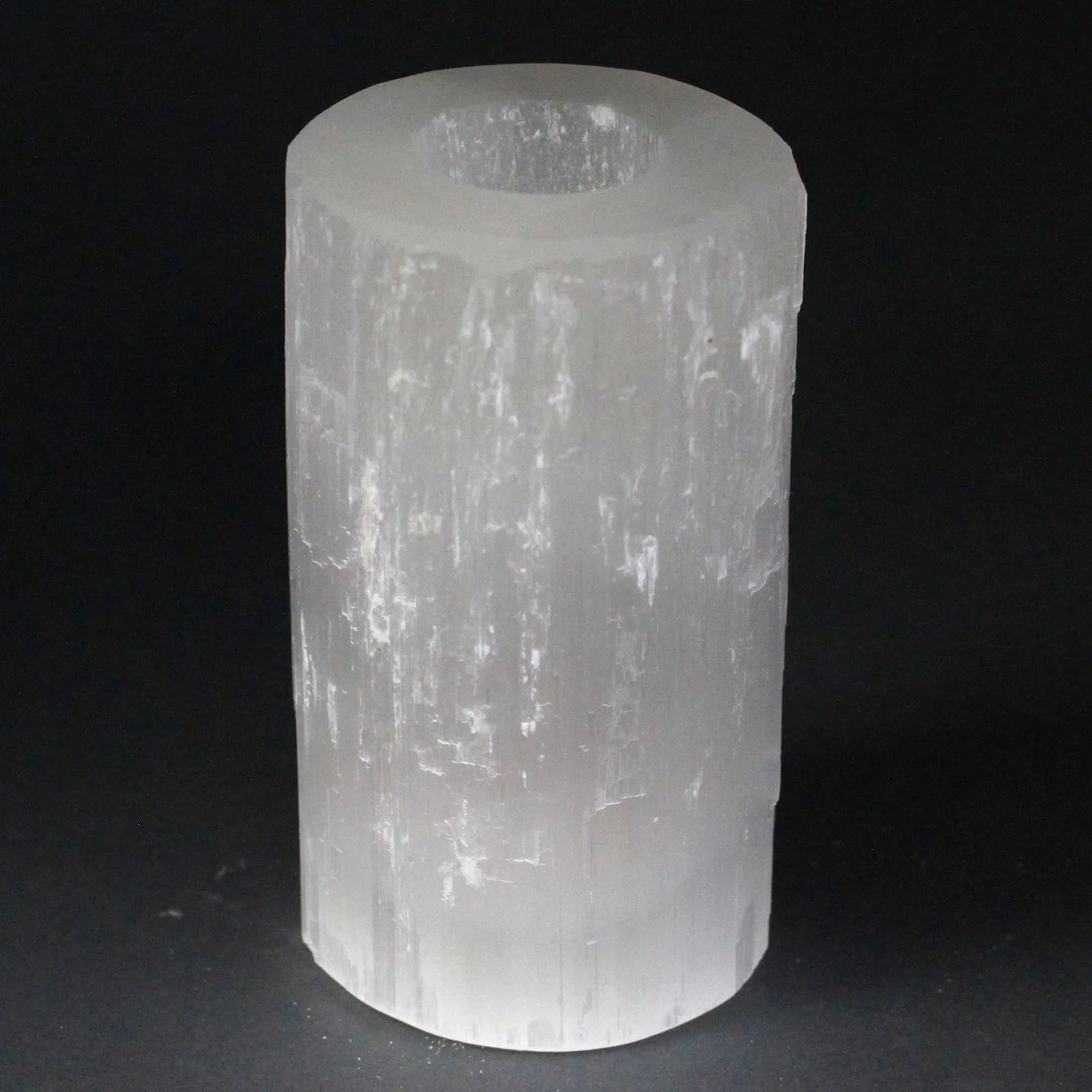 Selenitový Svícen - Válec - 15 cm