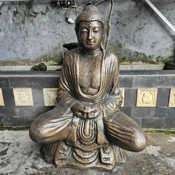 Velký Antický Zlatý Thajský Buddha - 0.96m