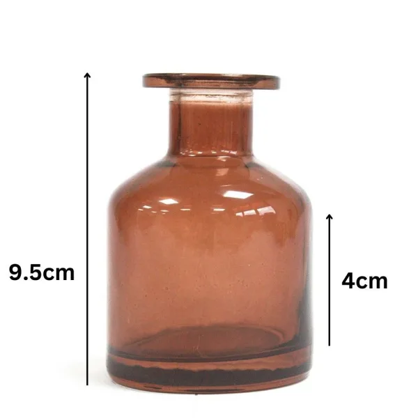 140 ml Oválná Alchymistická Difuzní Láhev - Jantarová