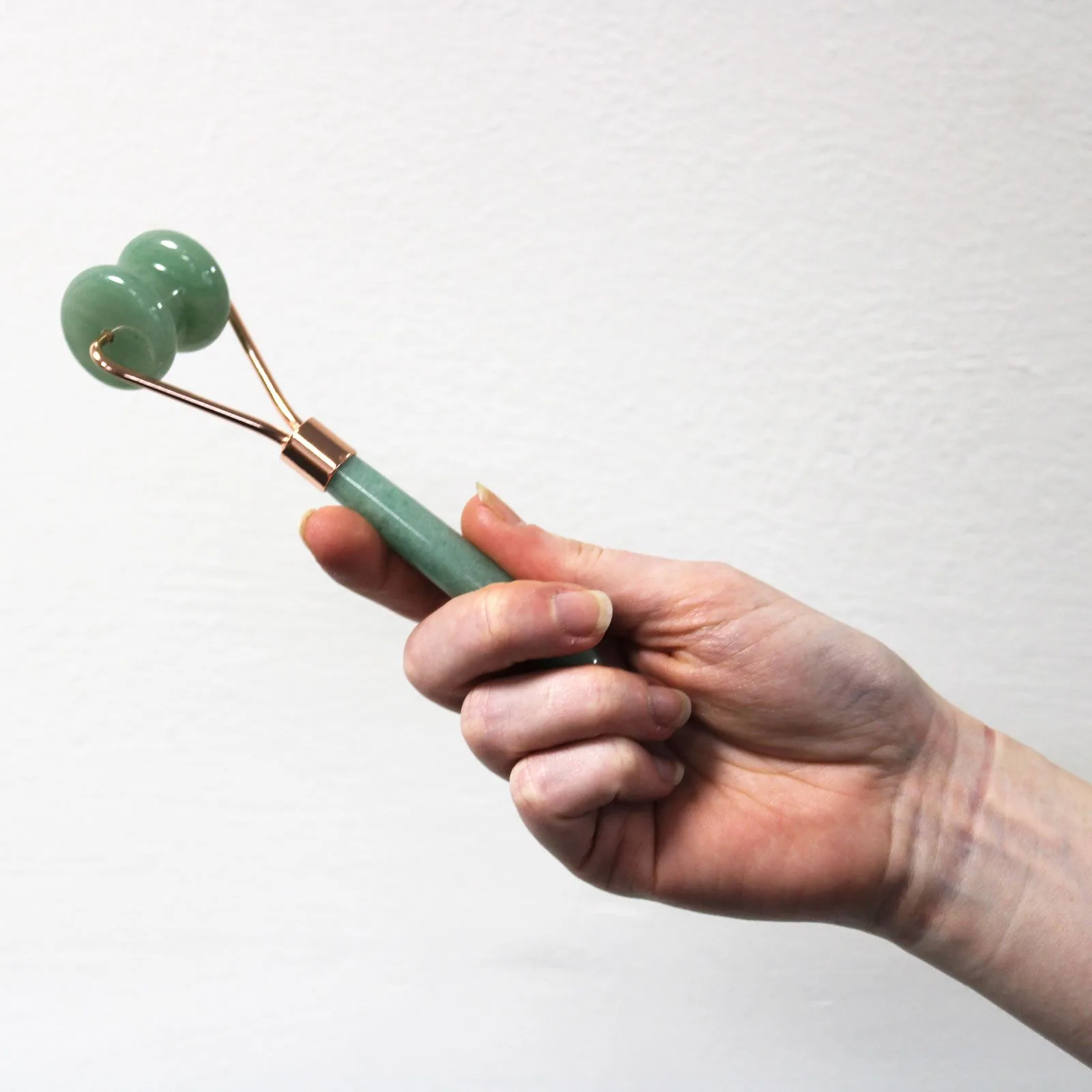 Mini Váleček na Tvář ze Vzácných Kamenů - Čistý Křišťál