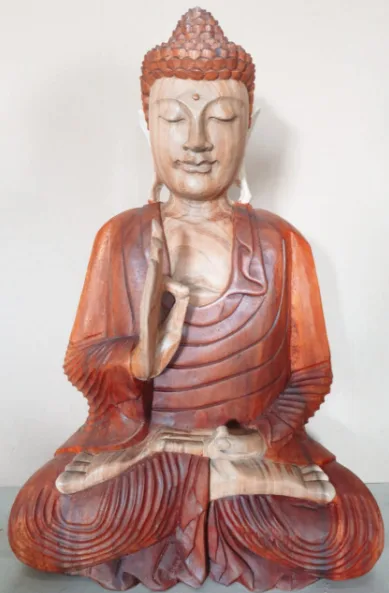 Ručně Vyřezávaná Socha Buddhy - Učení Přenosu - 60cm
