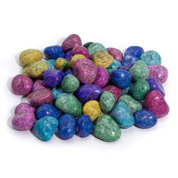 Balení Kousků Drahých Kamenů - Indický Dalmatský Jaspis - 1kg (cca 70 kamenů)