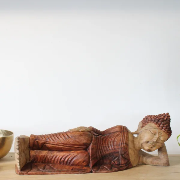 Ručně Vyřezávaná Socha Buddhy - Spící - 50cm