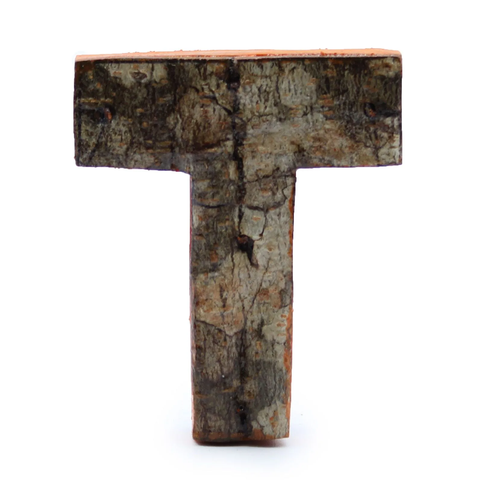 Písmeno - Rustikální Kůra - T  - 7cm